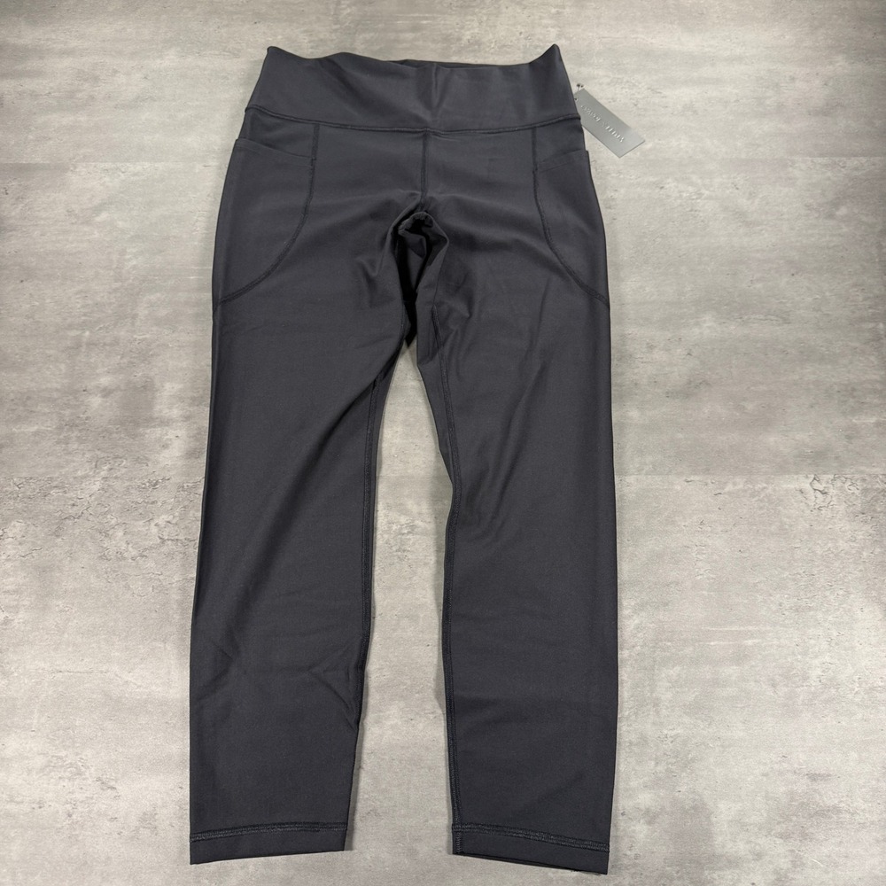 Savage X Fenty Leggings Womens L Sport Black High Waisted Pockets NEW Yoga Gym